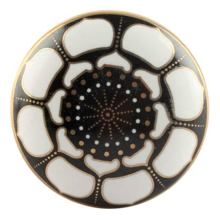 Golden Ceramic Floral Wine Stopper Online